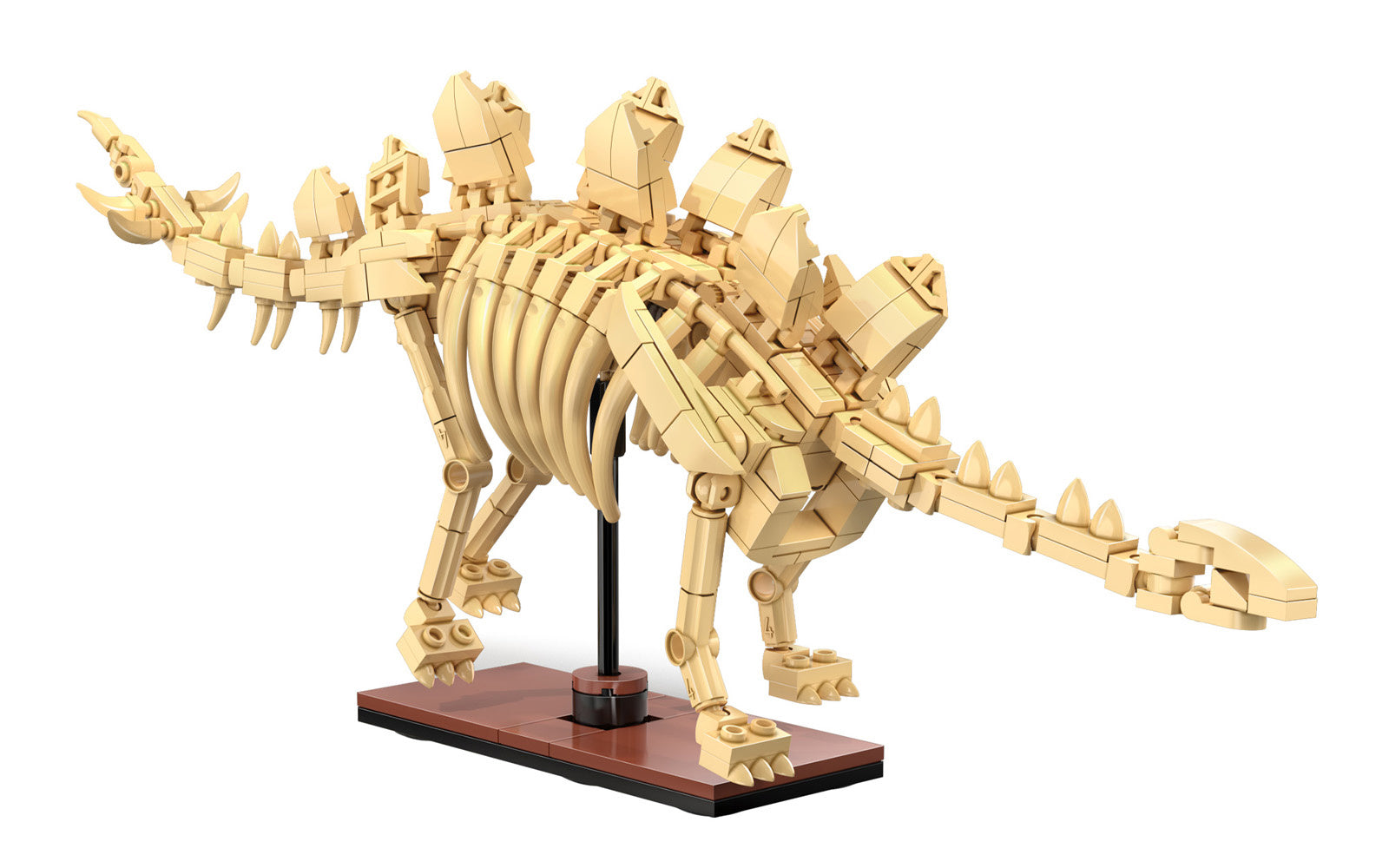 CaDA Dinosaur Fossils: Stegosaurus Brick Kit 297 pcs