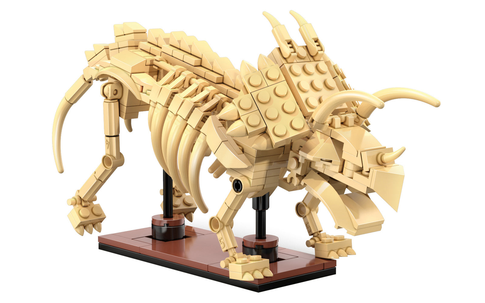 CaDA Dinosaur Fossils: Triceratops Brick Kit 272 pcs