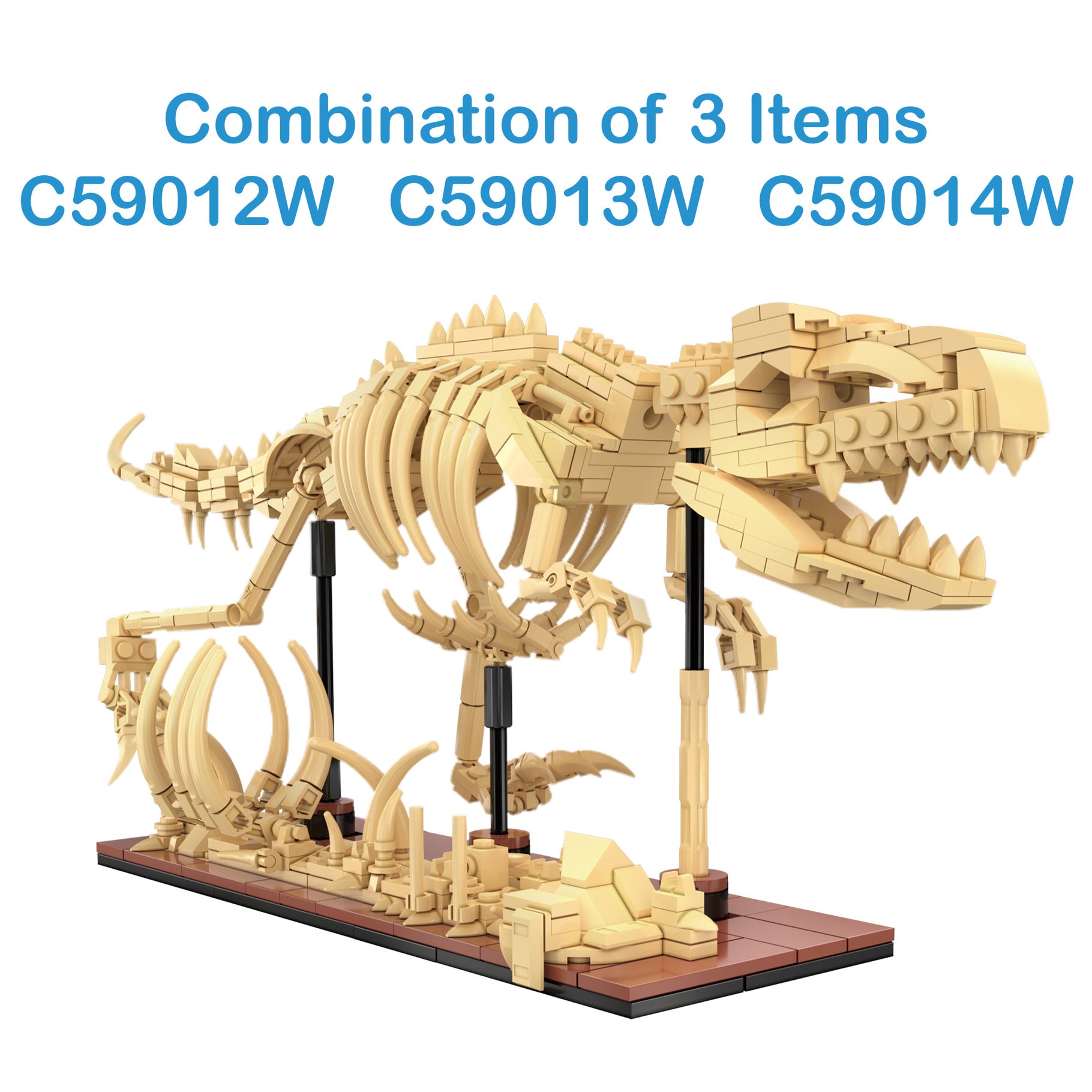 CaDA Dinosaur Fossils Velociraptor Brick Kit 256 pcs