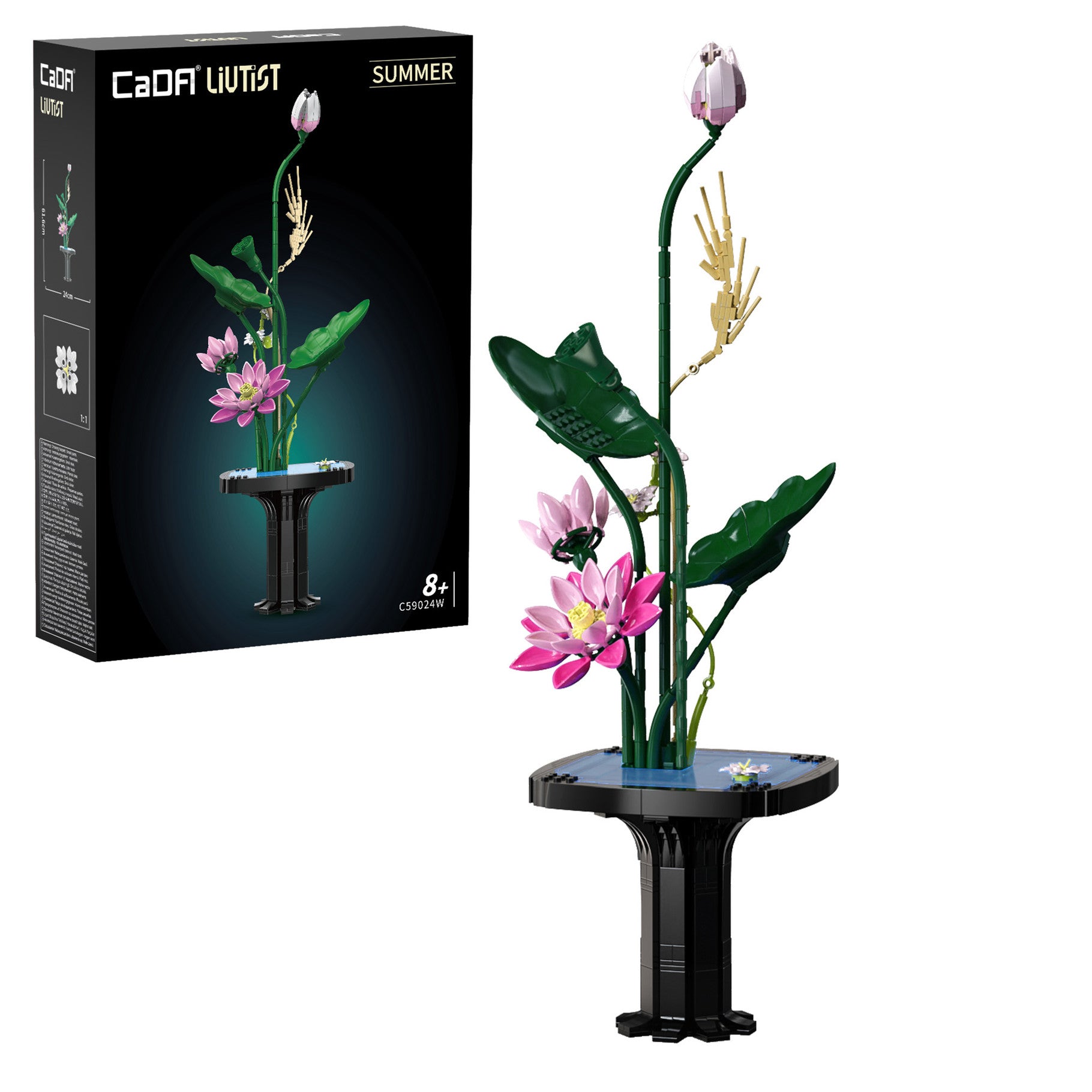 CaDA Oriental Floral Art: Summer Brick Kit 751 pcs