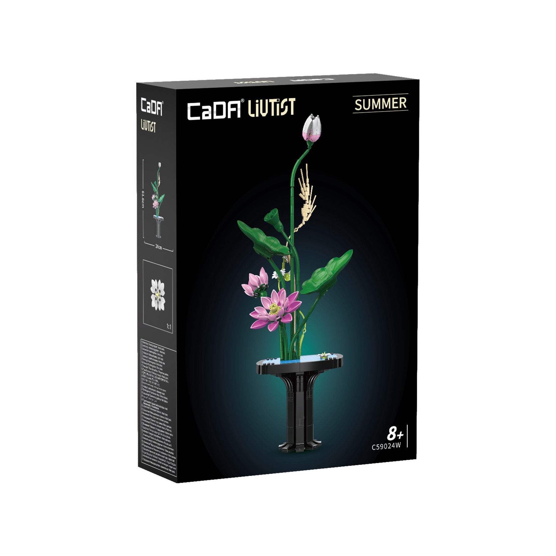 CaDA Oriental Floral Art: Summer Brick Kit 751 pcs