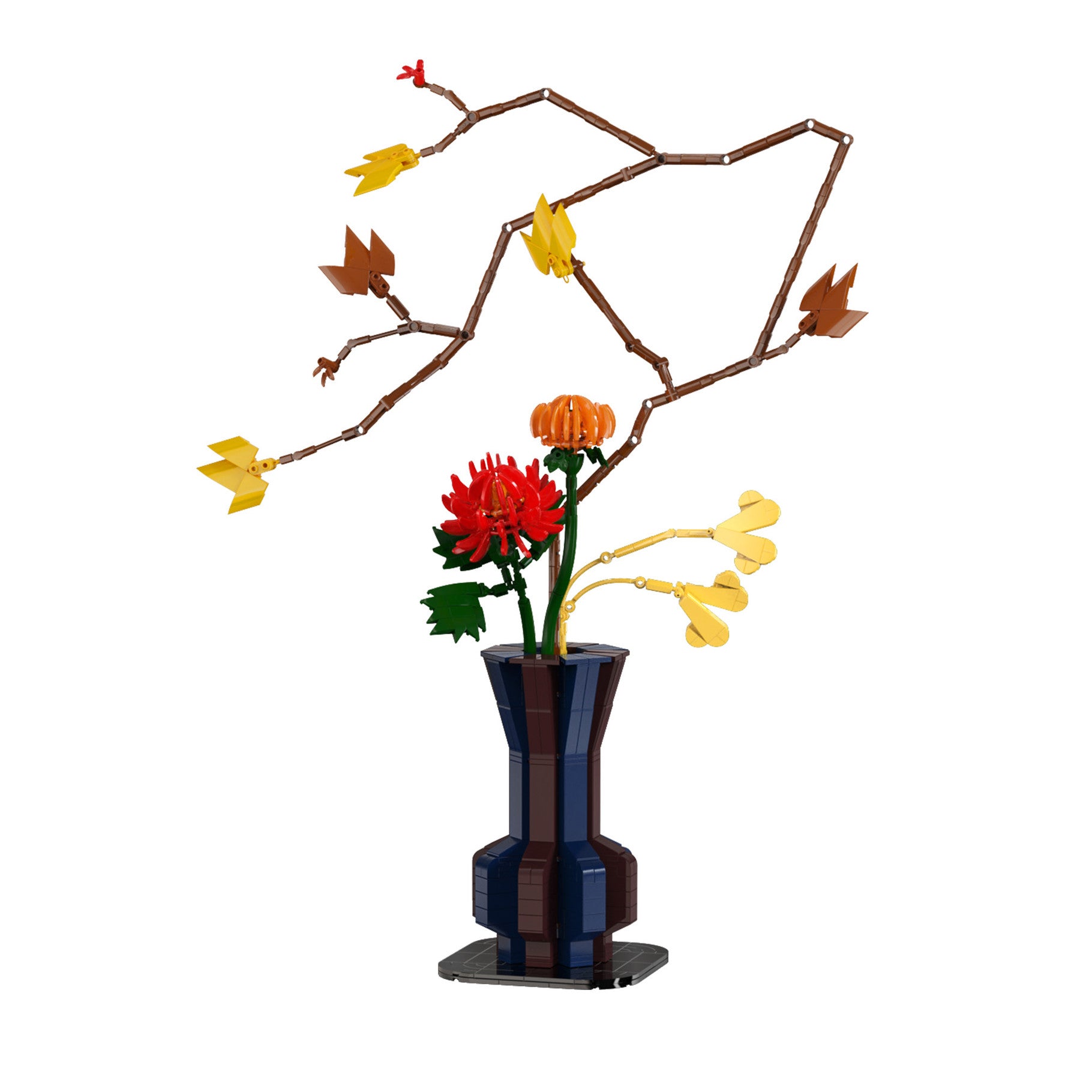 CaDA Oriental Floral Art: Autumn Brick Kit 795 pcs
