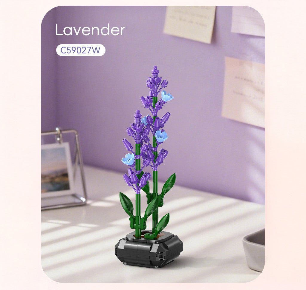 CaDA Lavender Building Block Planter Brick Kit 205 pcs