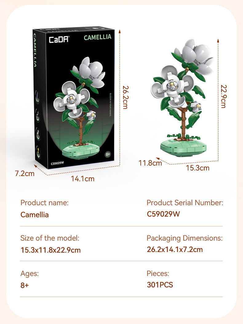 CaDA Camellia Building Block Planter Brick Kit 301 pcs