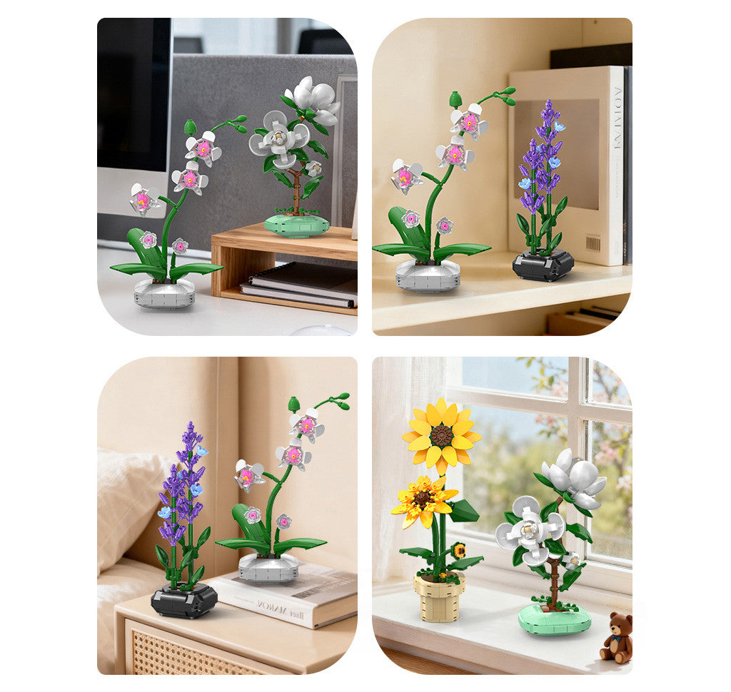 CaDA Camellia Building Block Planter Brick Kit 301 pcs