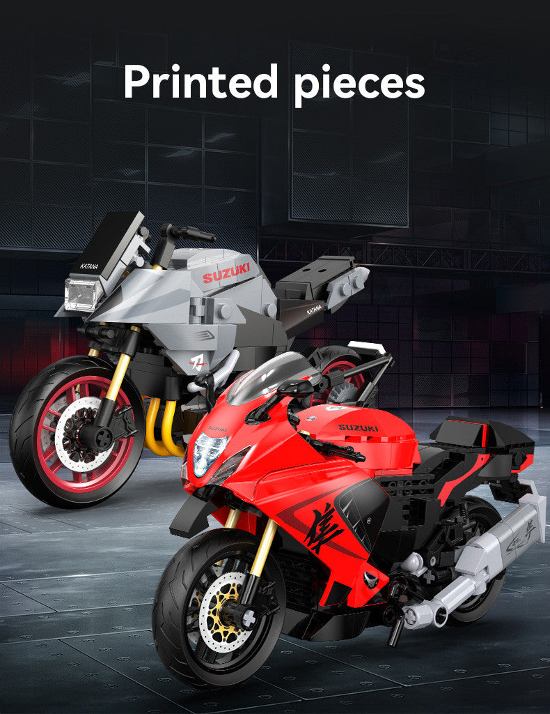 CaDA Suzuki Hayabusa 1:12 Motorcycle Building Set 299 Pieces