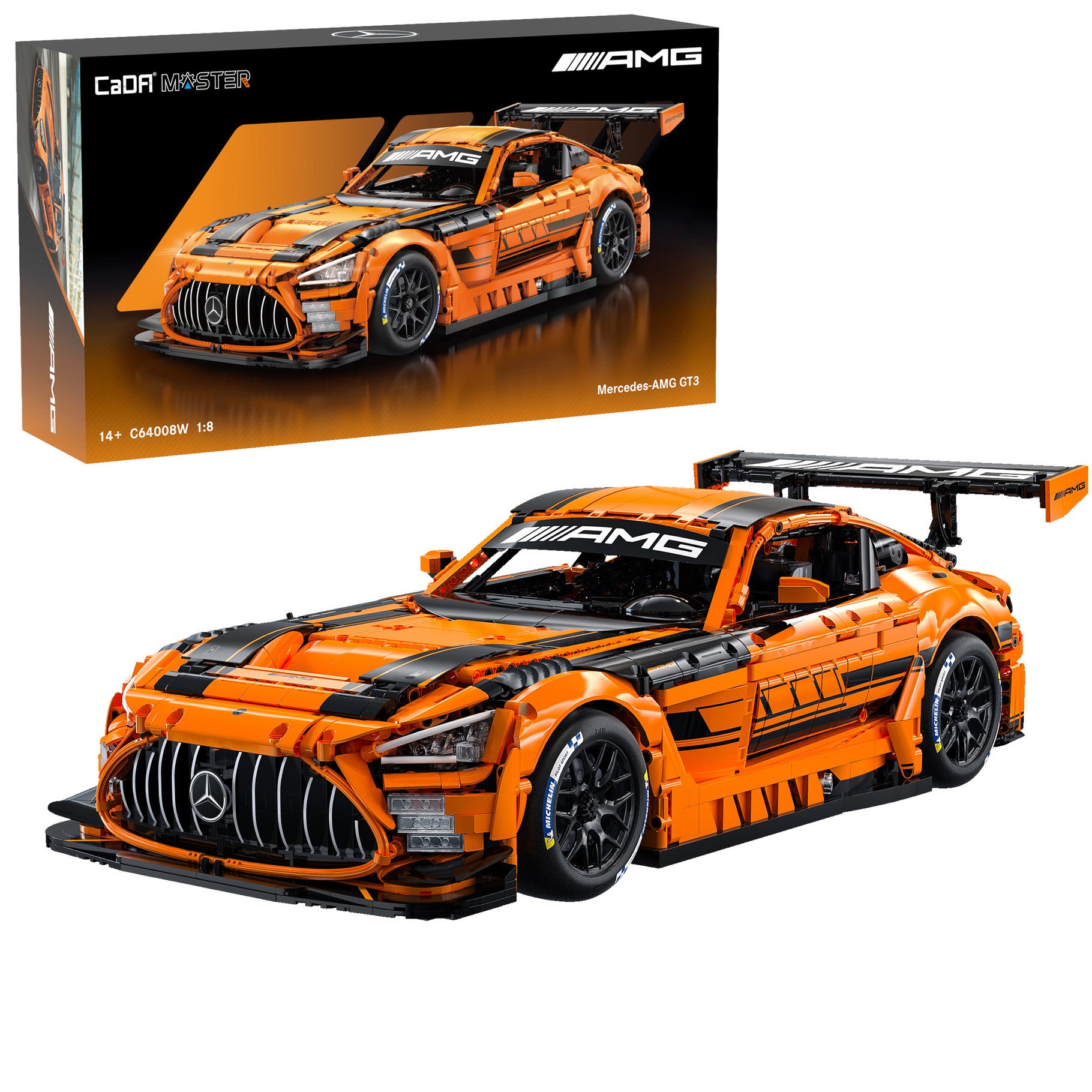 CaDA Master Mercedes-AMG GT3 1:8 Car Building Set 5466 Pieces