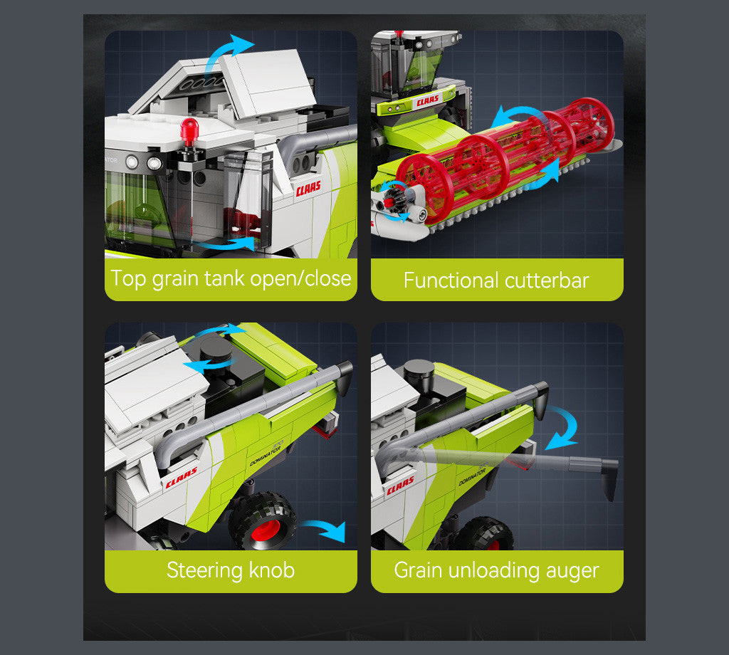 CaDA CLAAS Dominator 370 Combine Harvester Building Set 348 Pieces
