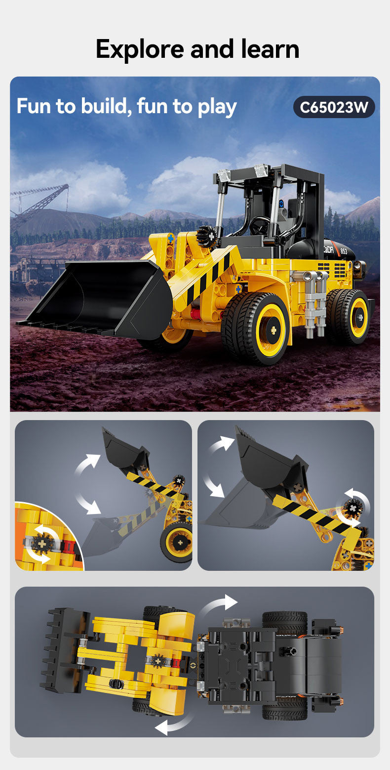 CaDA Wheel Loader Brick Kit 403 pcs