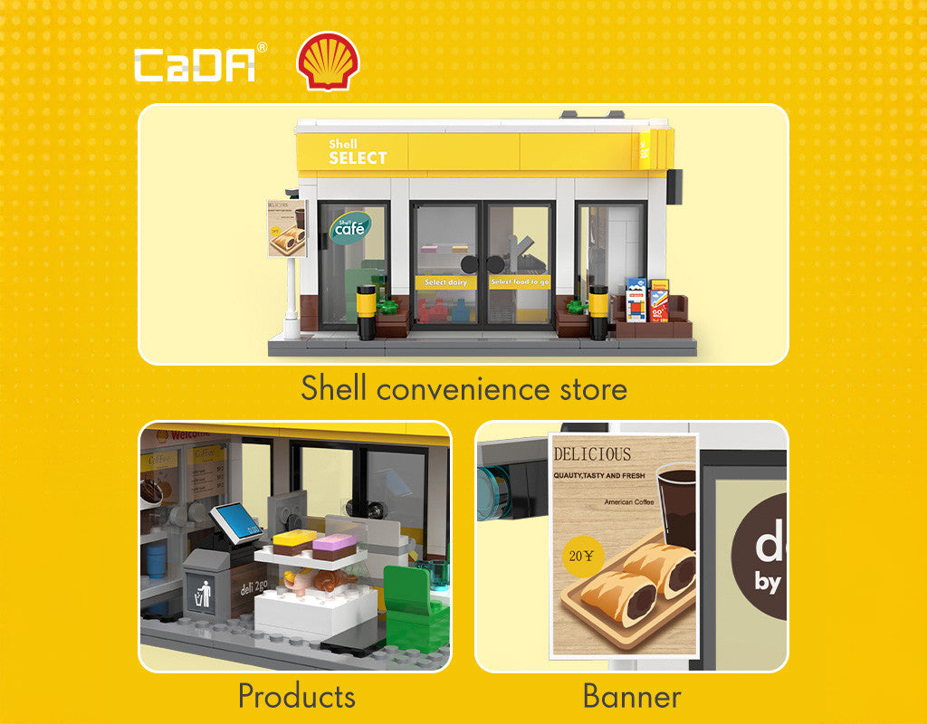 CaDA Shell Select Brick Kit 303 pcs