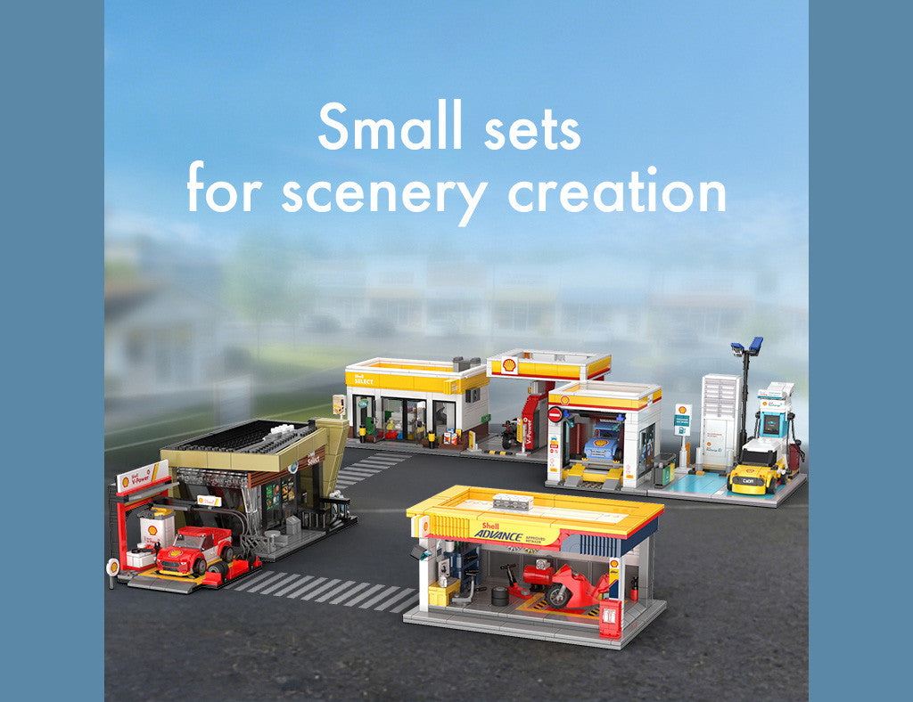 CaDA Shell Select Coffee Shop Building Set 351 Pieces