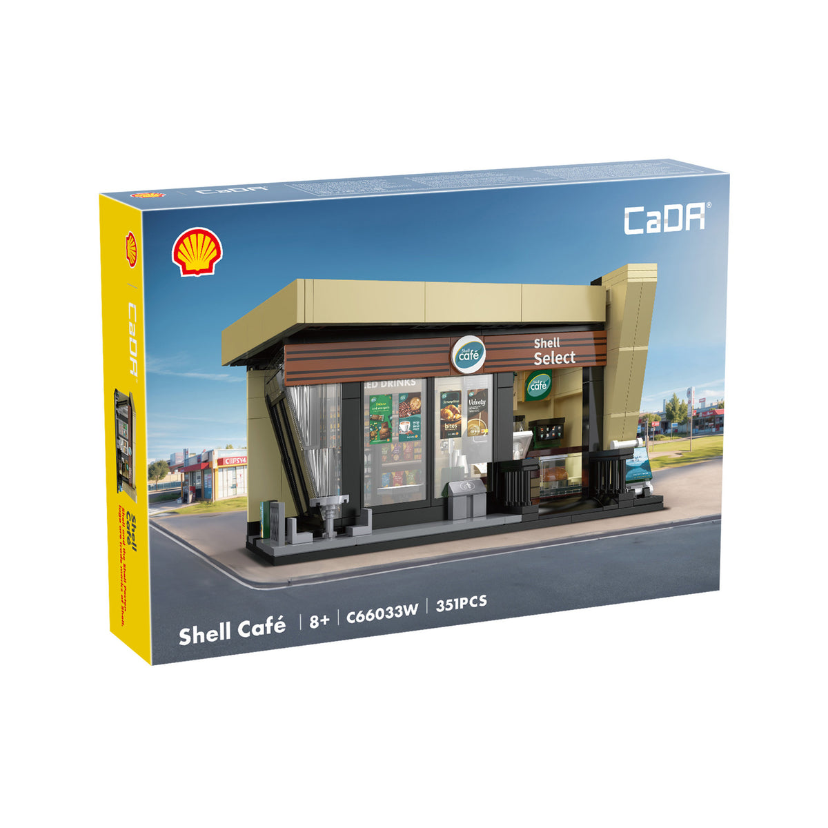 CaDA Shell Select Coffee Shop Building Set 351 Pieces