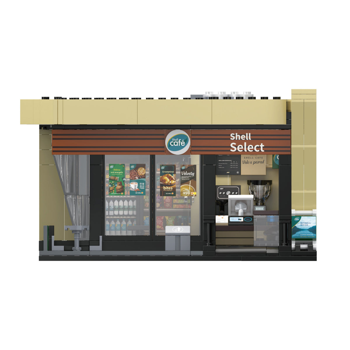 CaDA Shell Select Coffee Shop Building Set 351 Pieces