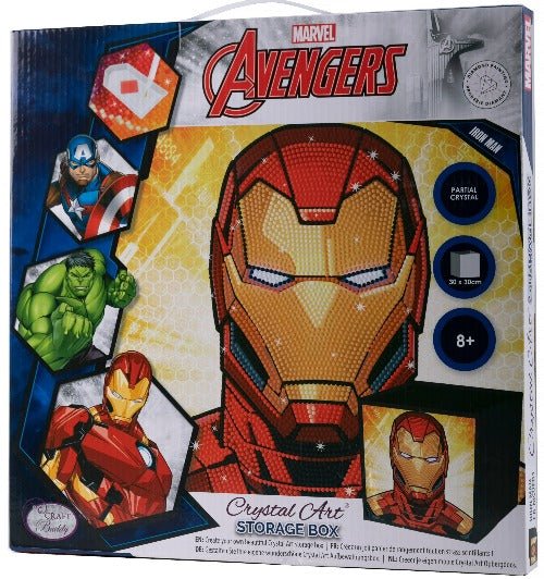 Crystal Art Foldable Storage Box 30x30cm - Ironman