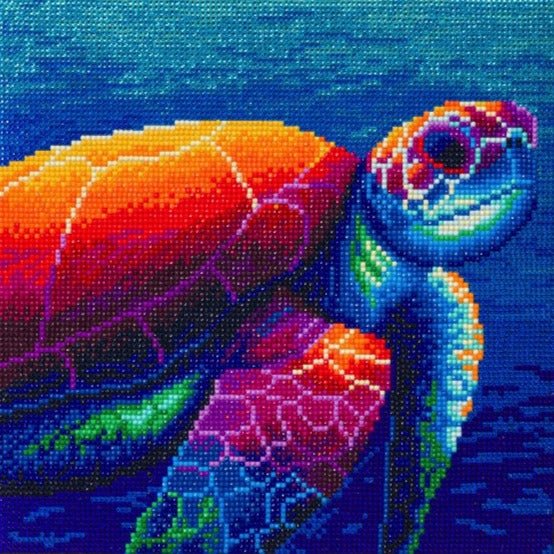 Sea Turtle, 30x30cm Crystal Art Kit