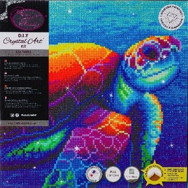 Sea Turtle, 30x30cm Crystal Art Kit