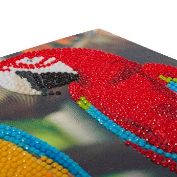 Parrot Friends Crystal Art Card