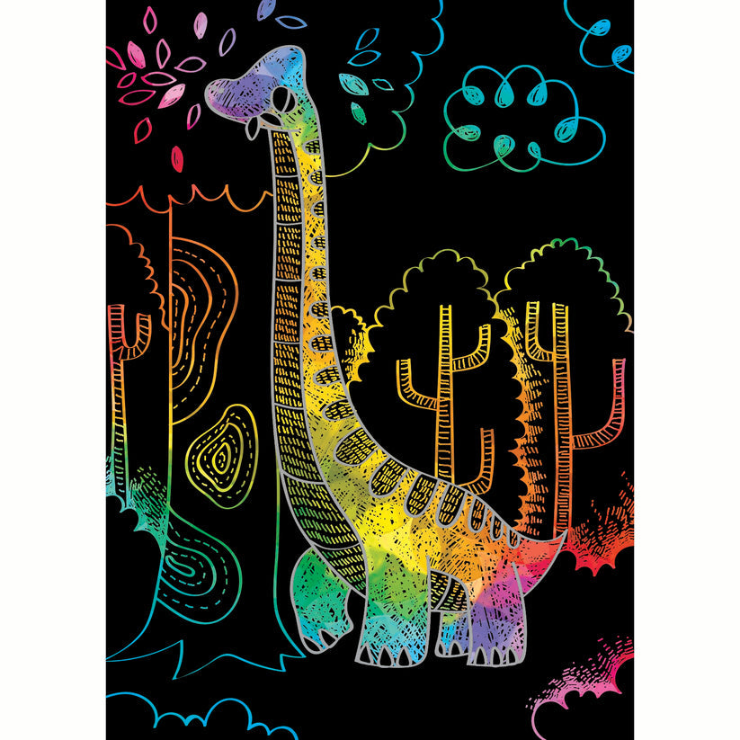 Mini Scratch Book Dinosaurs