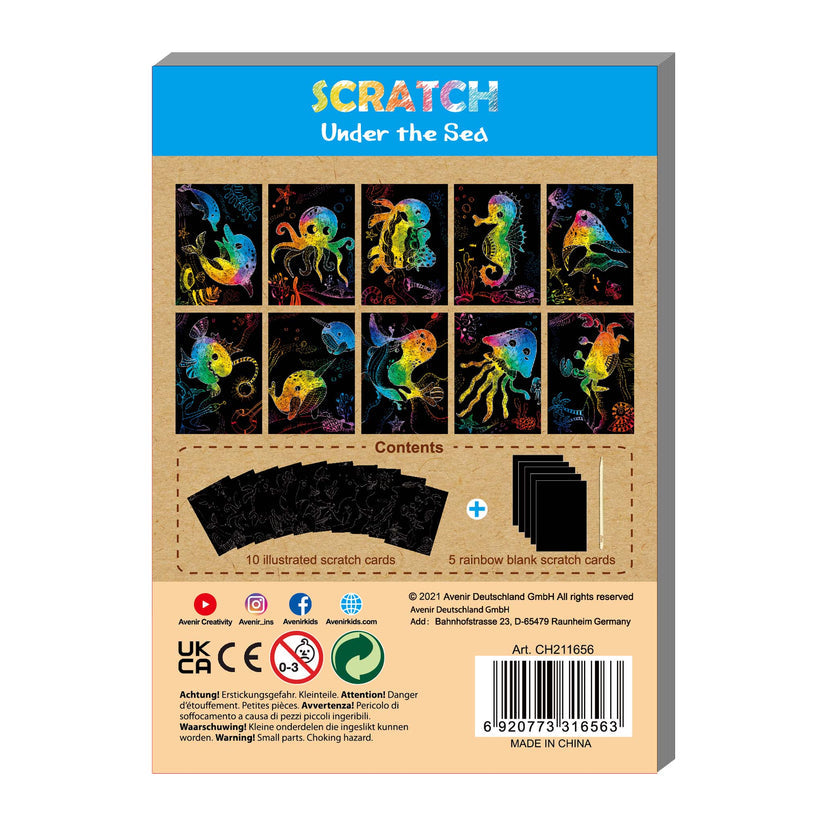 Mini Scratch Book Under the Sea