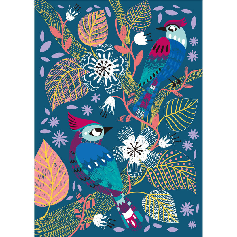 A4 Scratch Book Secret Garden