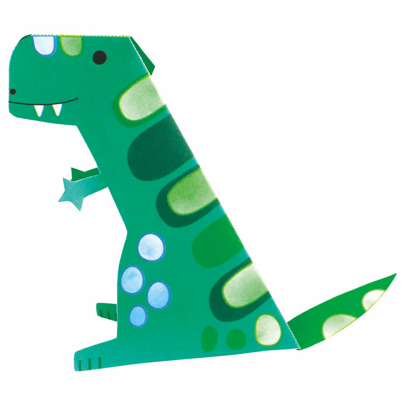 Watercolour Painting & Origami - Dino
