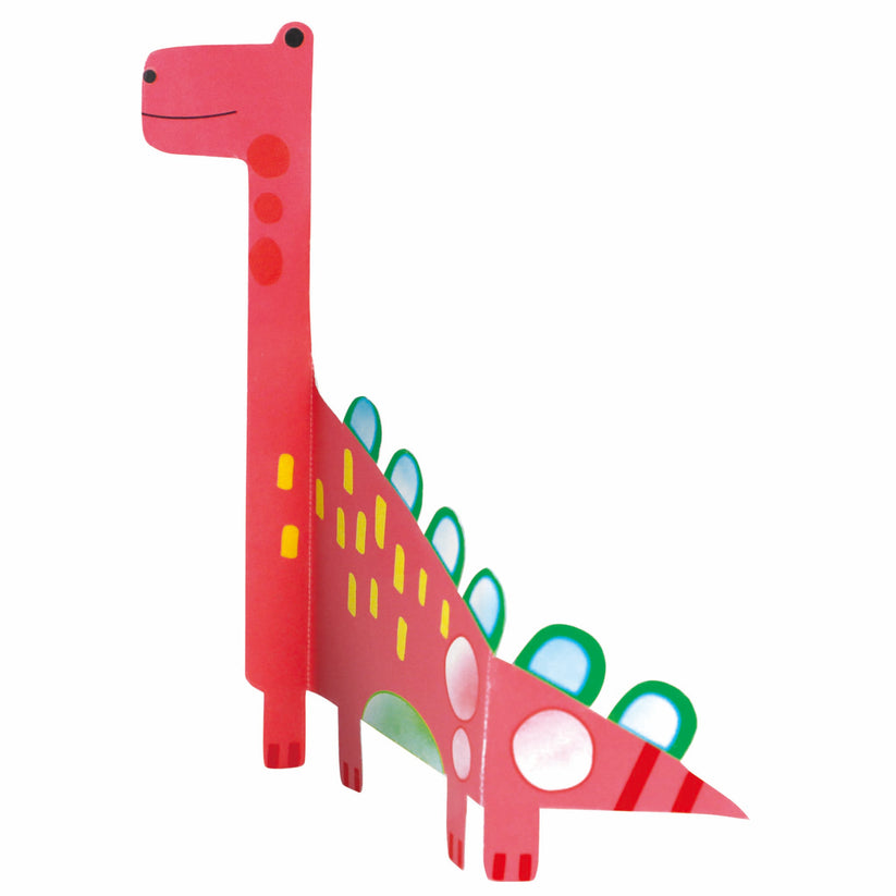 Watercolour Painting & Origami - Dino