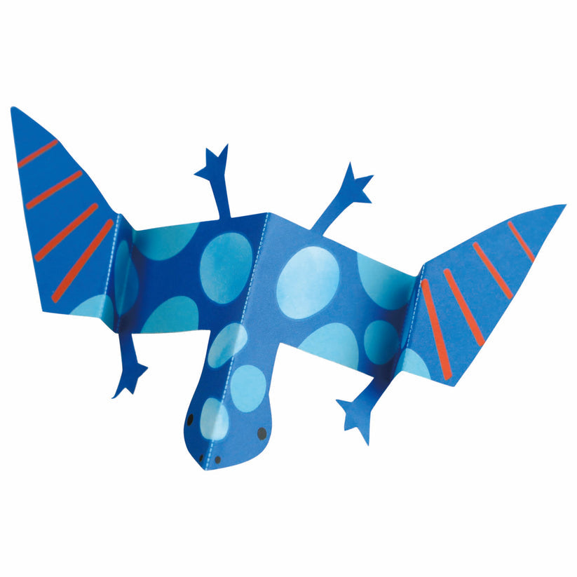 Watercolour Painting & Origami - Dino