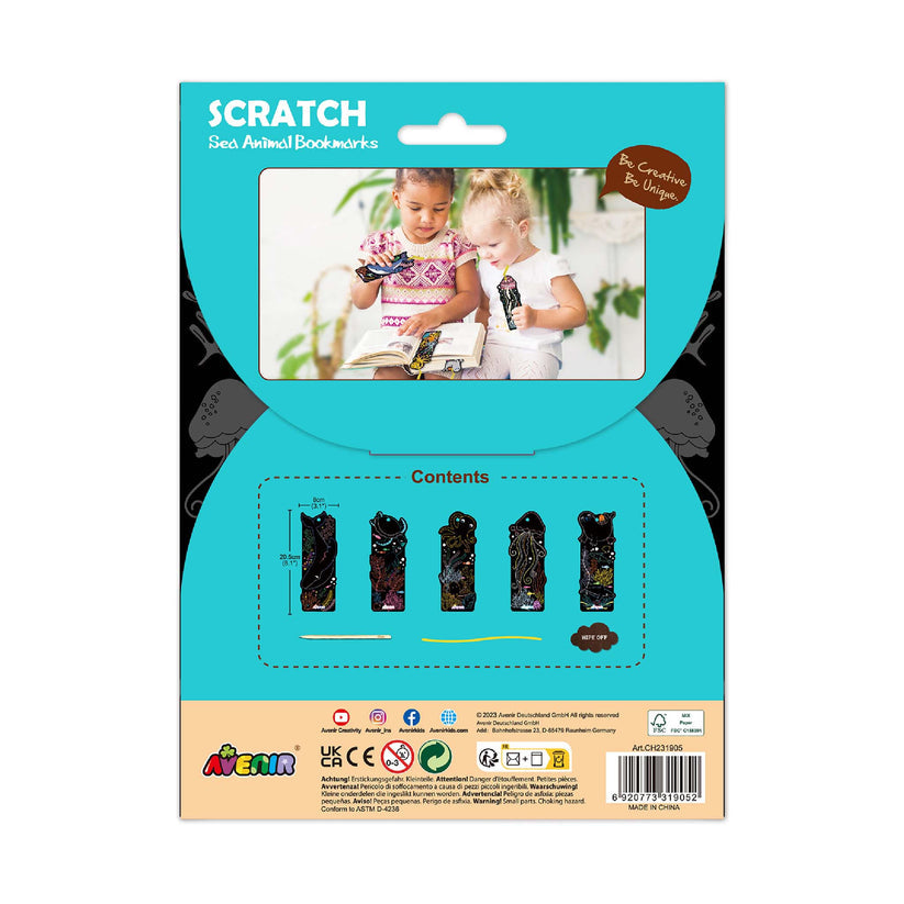 Scratch Bookmarks - Sea Animals