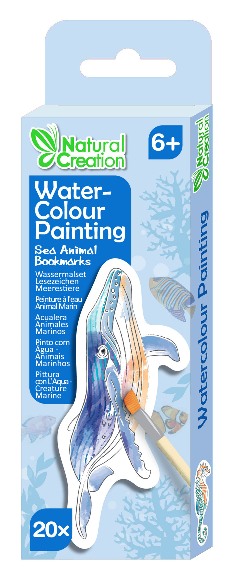 Natural creation Watercolour painting sea