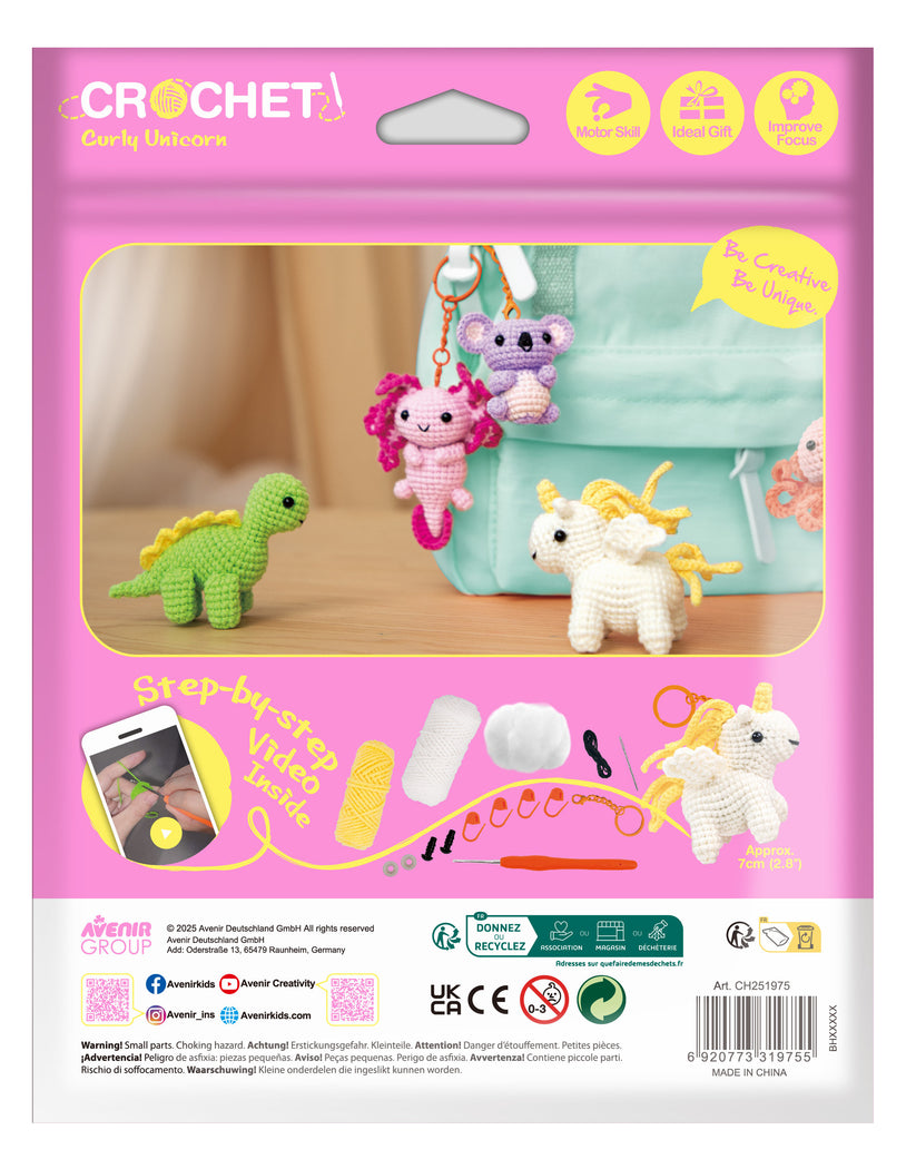 Crochet Curly Unicorn