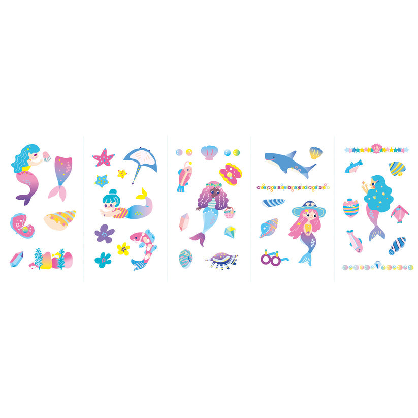 Nail Stickers and Tattoos Mermaid