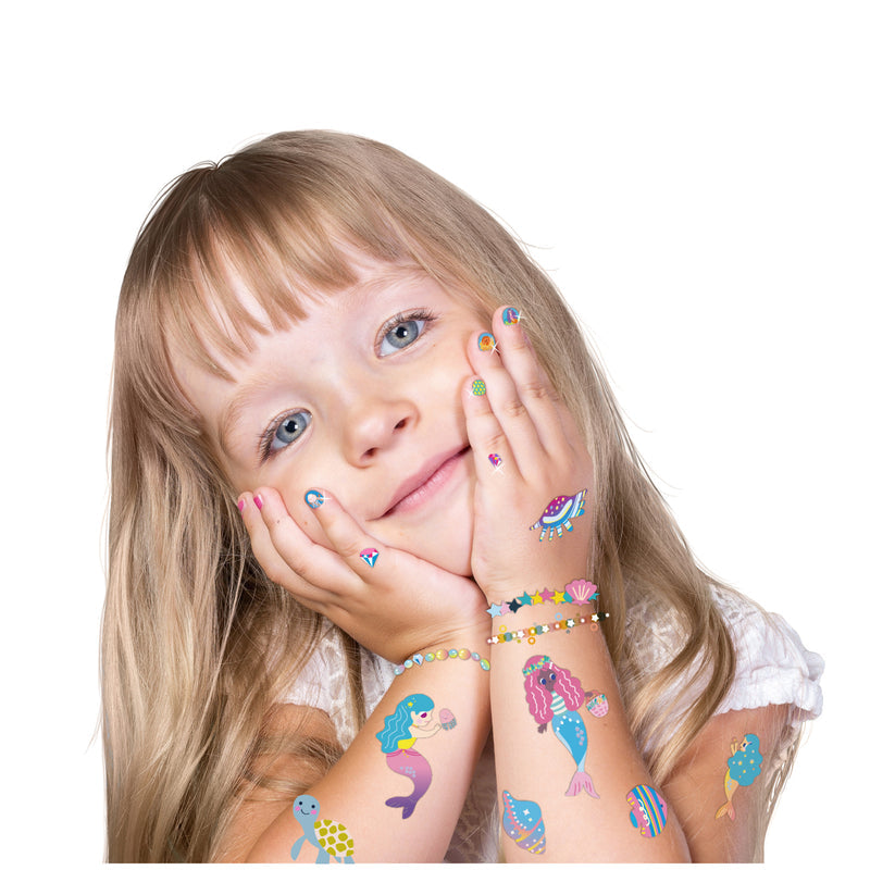 Nail Stickers and Tattoos Mermaid