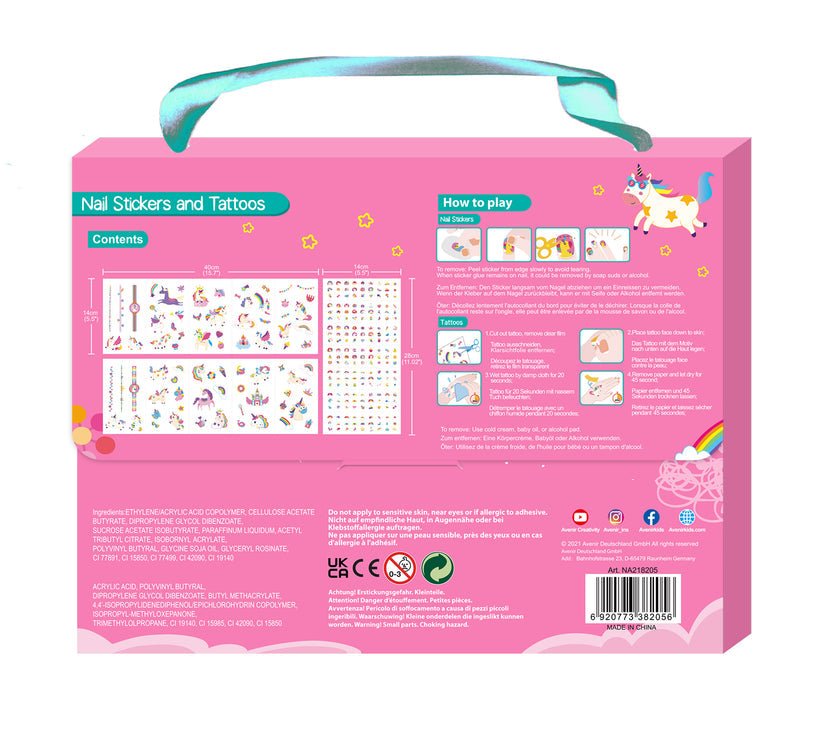 Nail Stickers And Tattoos Unicorn