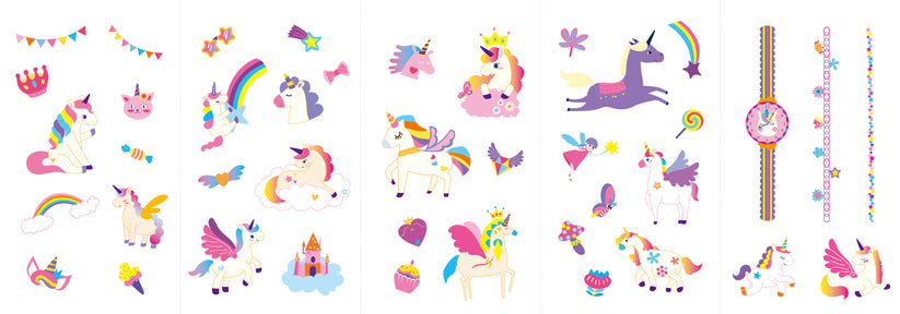 Nail Stickers And Tattoos Unicorn