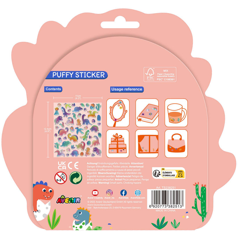 Puffy Stickers Dinosaur
