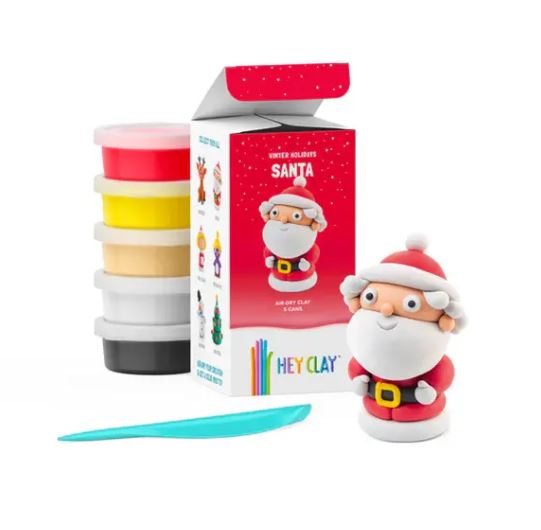 Hey Clay Winter Holiday Santa