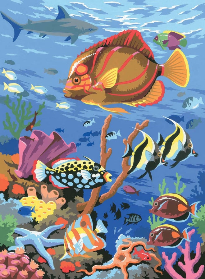 Junior Painting By Numbers Coral Scene