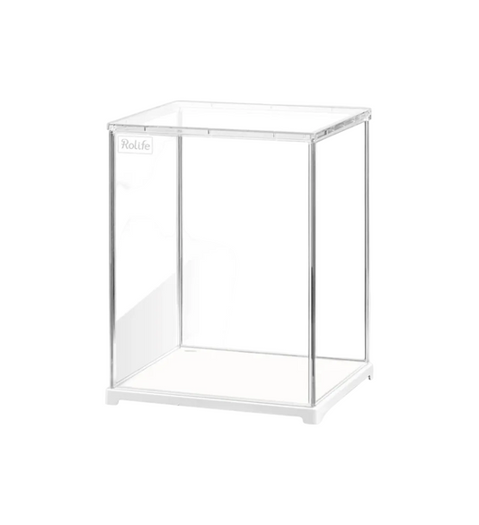 Clear acrylic display case with 'Hollife' branding on a white background