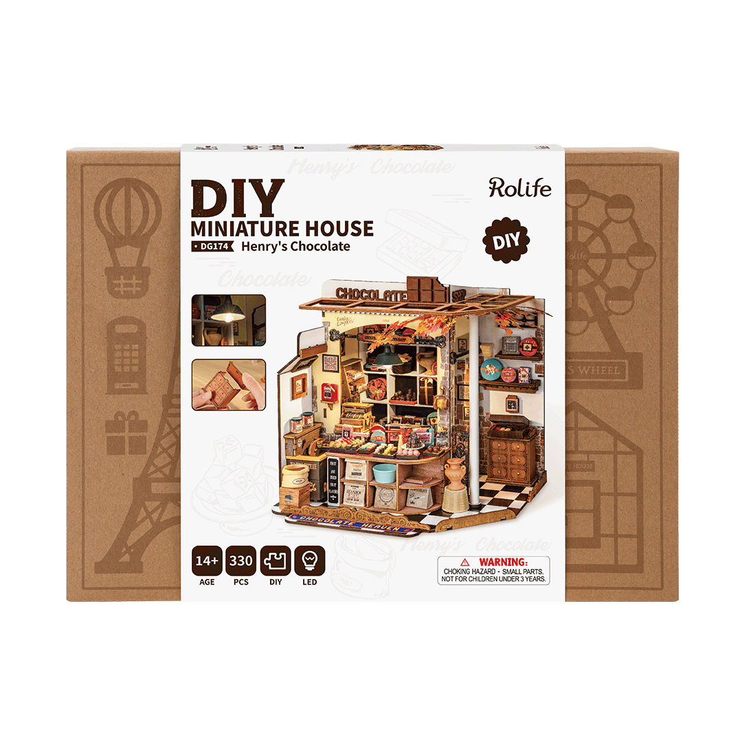 Henry's Chocolate DIY miniature house