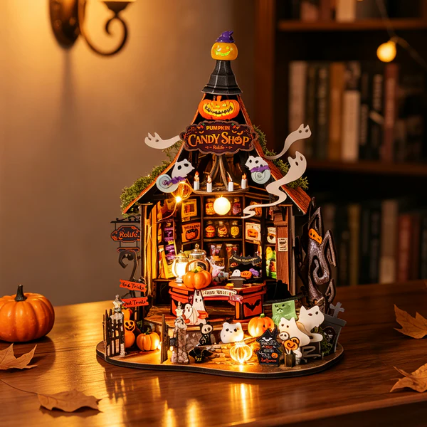 Rolife Haunted Candy House DIY Miniature House Kit