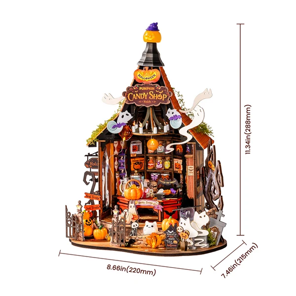 Rolife Haunted Candy House DIY Miniature House Kit