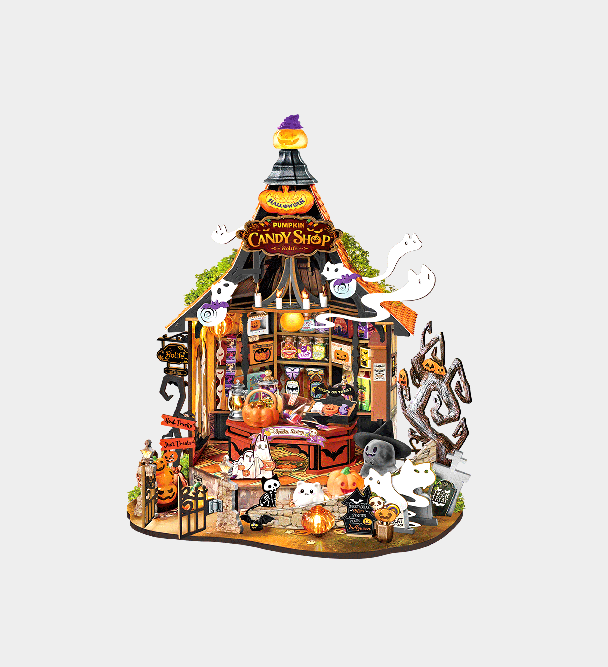 Rolife Haunted Candy House DIY Miniature House Kit