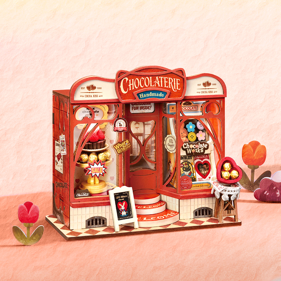 Rolife Sweet Chocolate Shop DIY Miniature House Kit