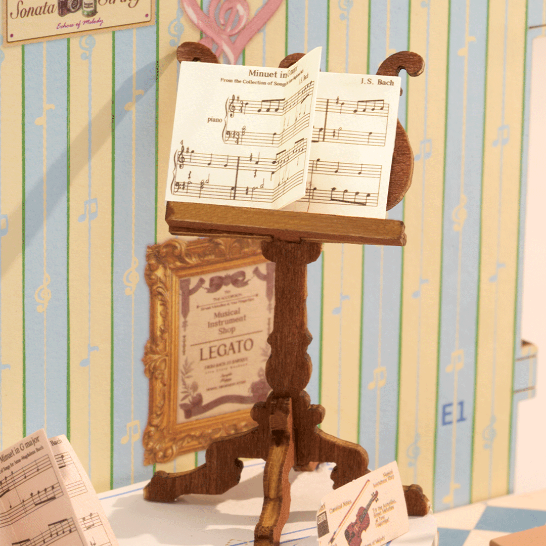 Rolife Melody Instrument Shop DIY Miniature House Kit