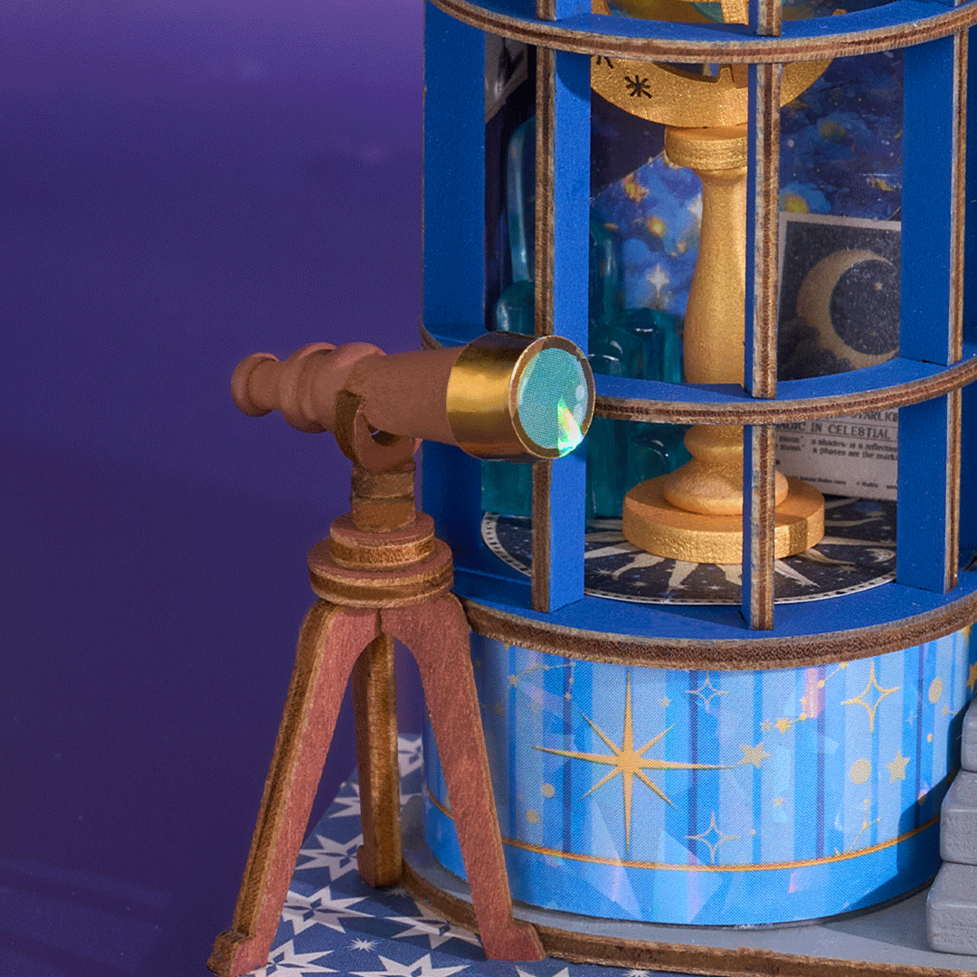 Rolife Magic Astronomy Shop DIY Miniature House Kit