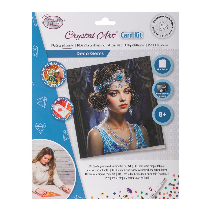 Deco Gems Crystal Art Card