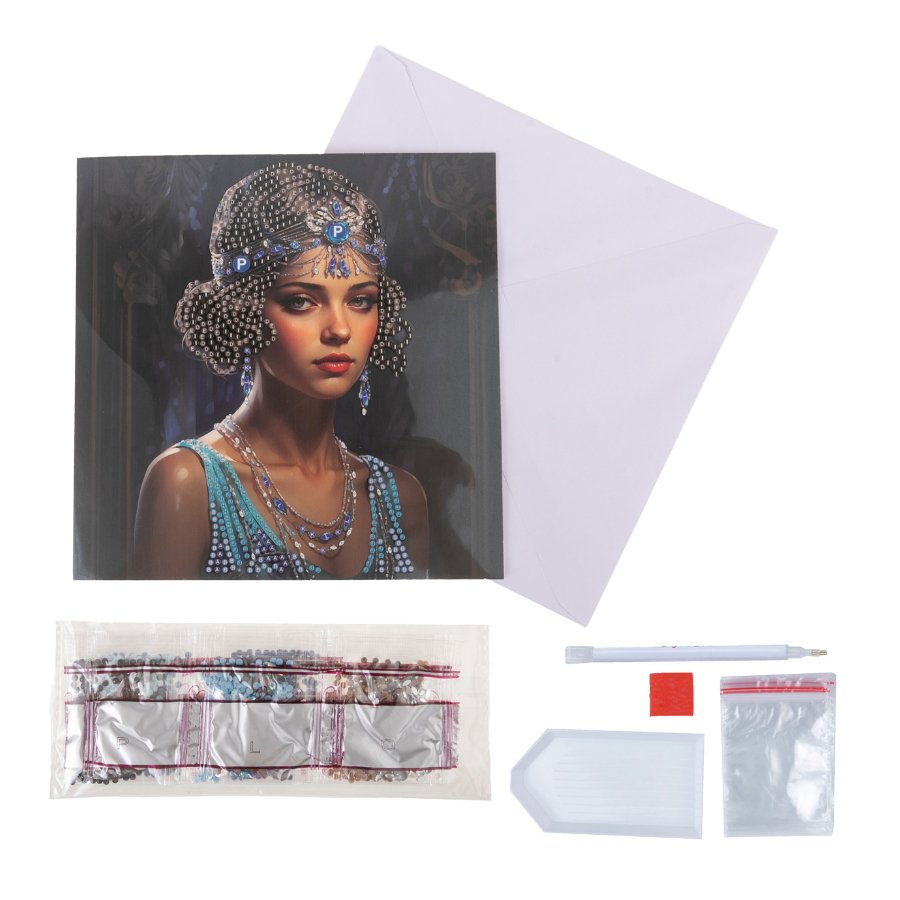 Deco Gems Crystal Art Card