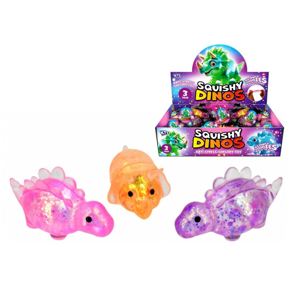 3 Pack Squishy Dinos