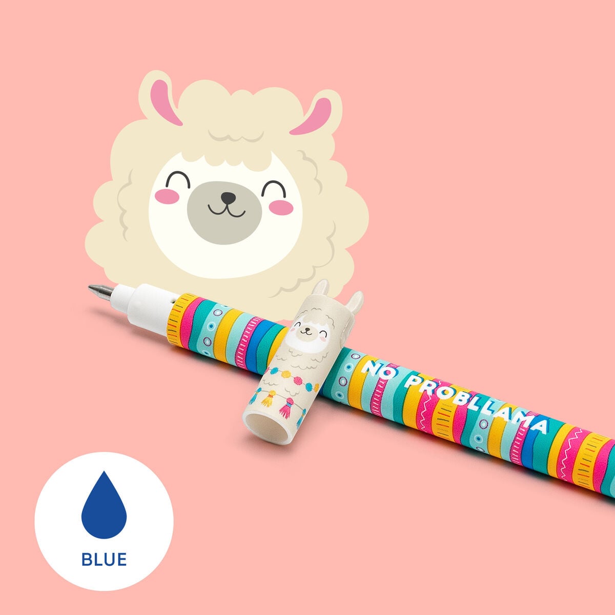 Legami Llama Erasable Gel Pen Blue Ink 0.7mm