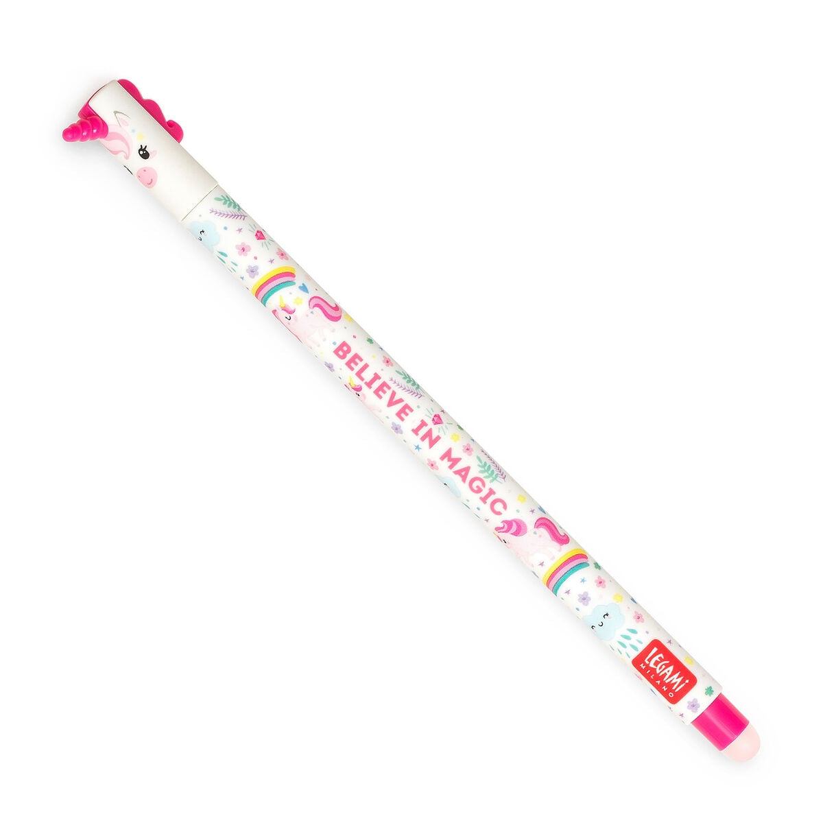 Legami Unicorn Erasable Gel Pen Pink Ink 0.7mm